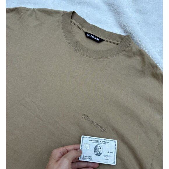 Balenciaga Sand BB Logo Tee - Picture 2 of 5